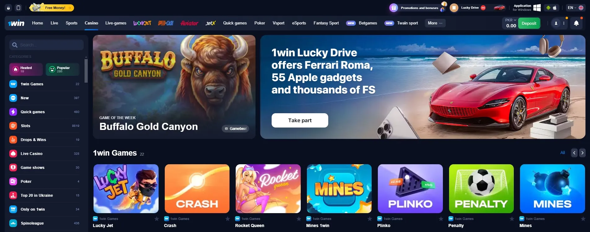 1win casino Malaysia